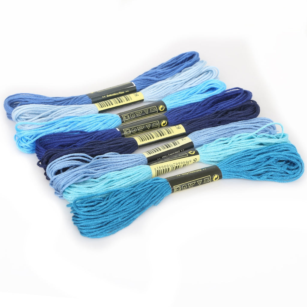 8Pcs Multicolor Anchor Similar Thread Cross Stitch CottonSkeins