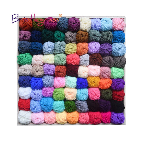 1 Skein 50g Acrylic Crochet Yarn 5 Strand Milk Cotton Thread for crocheting Baby Sweater Scarf