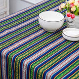 Bohemian Ethnic Style Striped Jacquard Fabric Geometric Yarn Dyed Pattern For Sewing Accessories